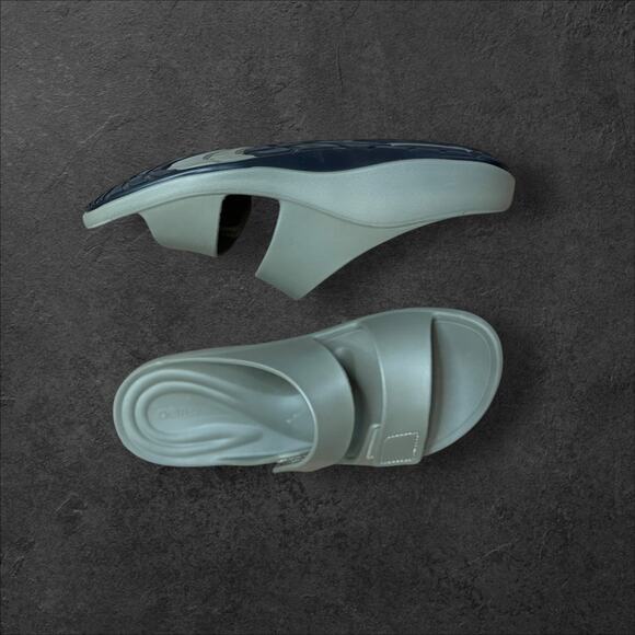 aetrex Milos Orthotic Slides Men Size 12 - Picture 3 of 7